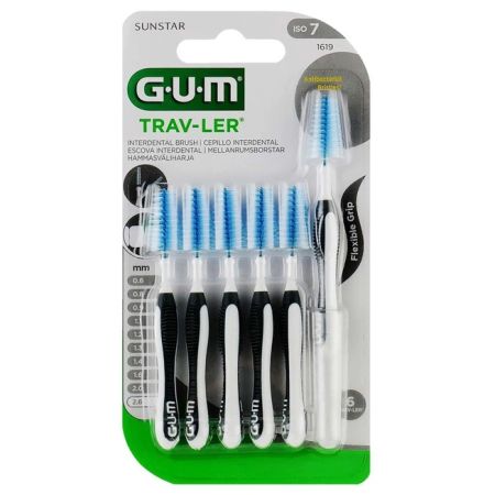 Periute interdentare 2.6 mm Gum Trav-ler, 6 bucati, Sunstar Gum