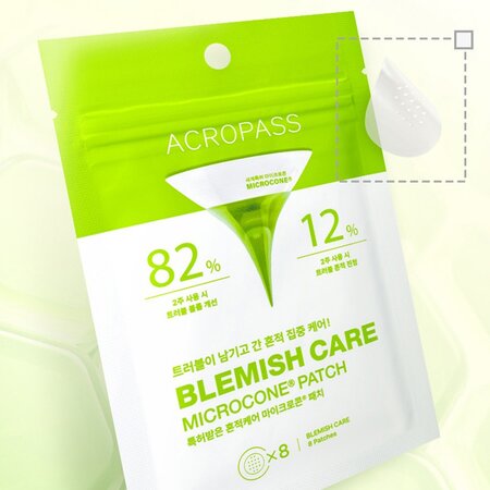 Plasturi anti-imperfectiuni cu microcone Blemish Care, 8 bucati, Acropass 716693