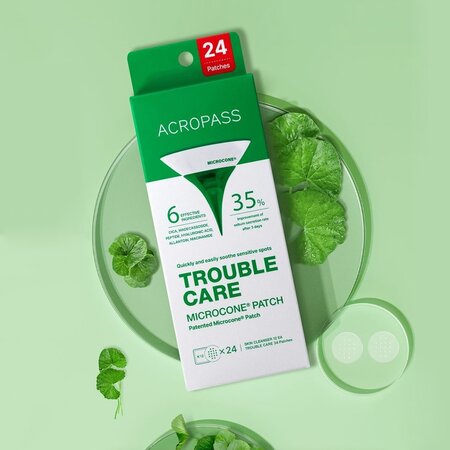 Plasturi anti-imperfectiuni cu microcone Trouble Care, 24 bucati, Acropass 716724