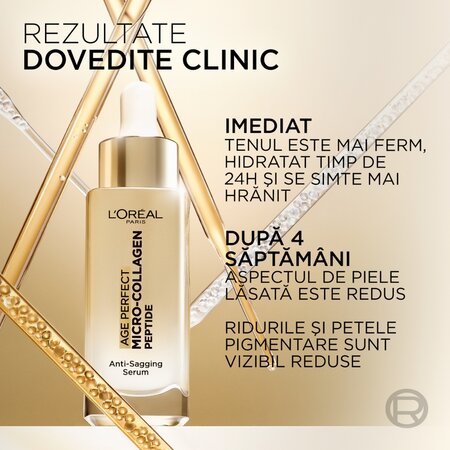 Serum pentru fermitate cu micro-peptide de colagen Age Perfect Collagen Expert, 30 ml, LOreal 716758