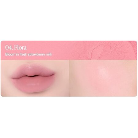 Fard de obraz si ruj 2 in 1 Romantic Blush Lip and Cheek 04 Flora, 3.7 g, Banila Co 716809