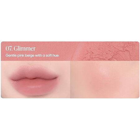 Fard de obraz si ruj 2 in 1 Romantic Blush Lip and Cheek 07 Glimme, 3.7 g, Banila Co 716817