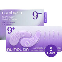 Plasturi pentru ochi cu colagen si NAD+ No.9, 5 perechi, Numbuzin