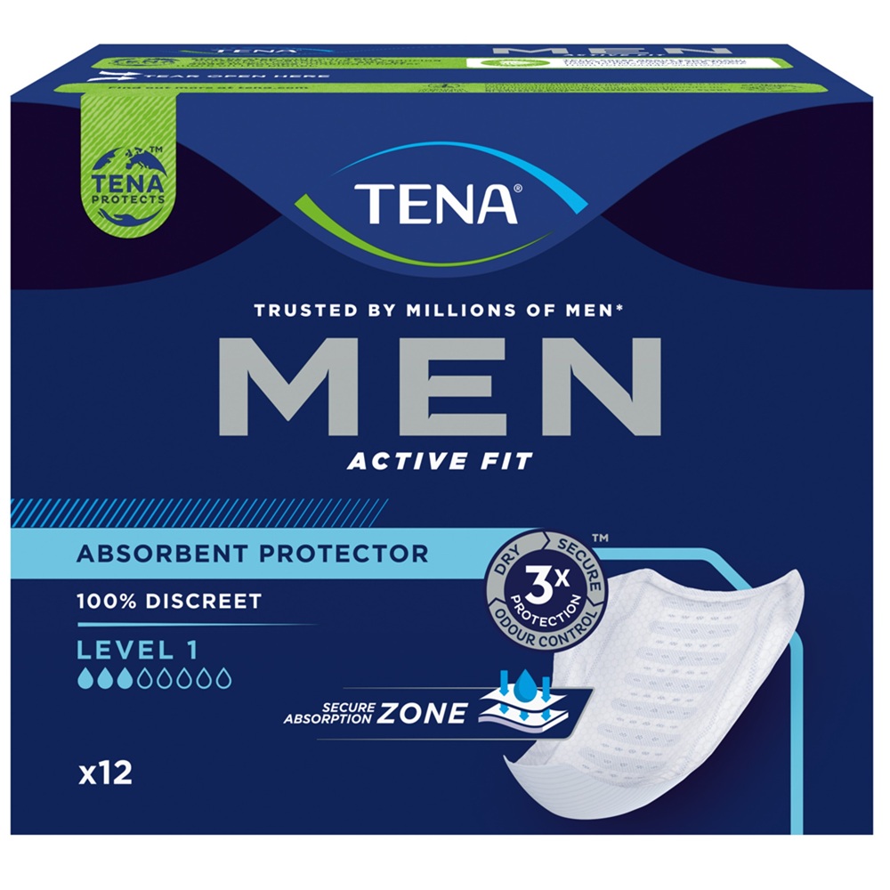 Protectie absorbanta pentru barbati Level 1 Men, 12 bucati, Tena