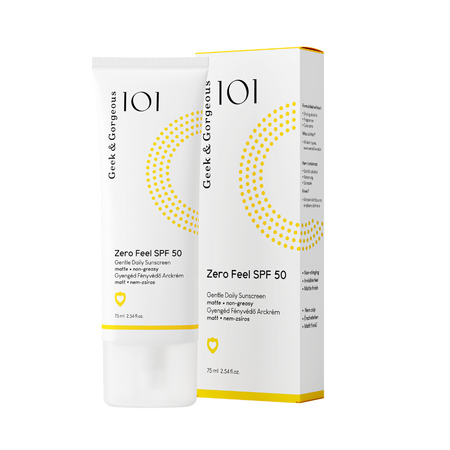 Crema de fata cu SPF 50 Zero Feel, 75 ml, Geek & Gorgeous 718694