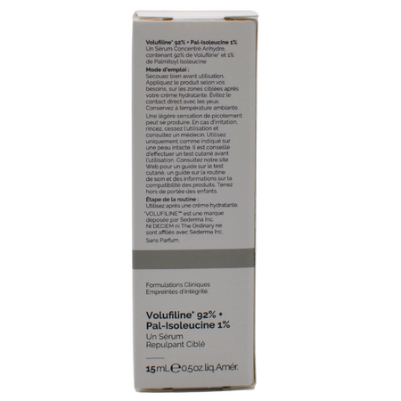 Serum pentru volum cu 92% Volufiline si 1% Pal-Isoleucine, 15 ml, The Ordinary 716998