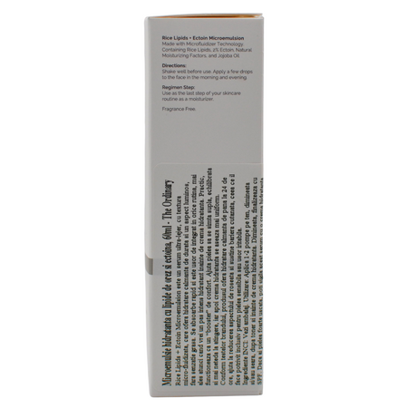 Microemulsie hidratanta cu lipide de orez si ectoina, 60 ml, The Ordinary 717003