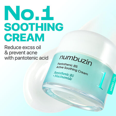 Crema calmanta si hidratanta pentru ten acneic No.1 Pantothenic B5, 80 ml, Numbuzin 717035