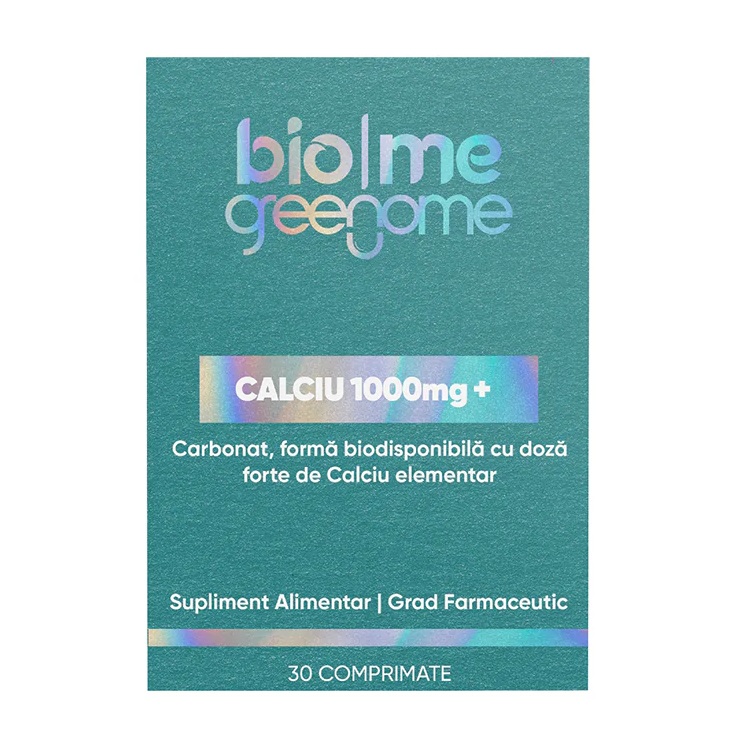 Calciu, 1000mg +, 30 comprimate, Biome