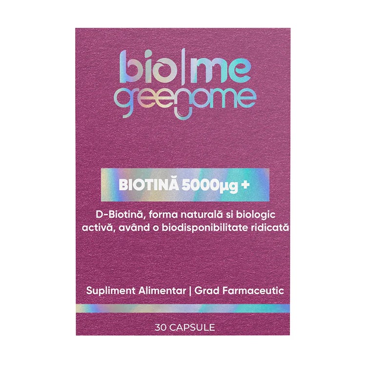 Biotina, 5000µg +, 30 capsule, Biome