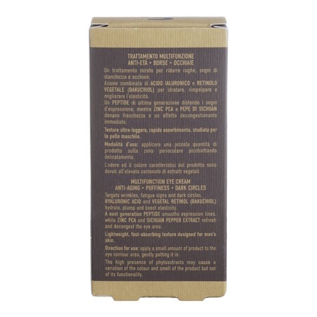 Crema contur ochi multifunctionala anti-aging pentru barbati Uomo, 15 ml, L'Erboristica 717310