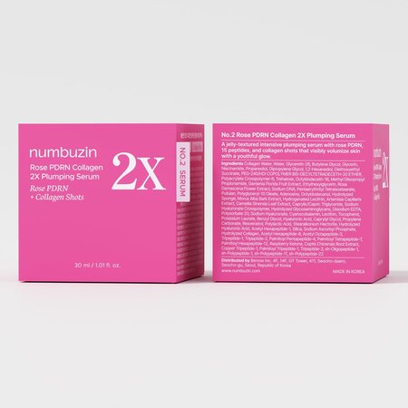 Ser cu PDRN si colagen pentru hidratare intensa si volum No.2 2X, 30 ml, Numbuzin 717320