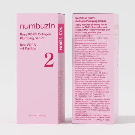 Ser cu PDRN si colagen pentru hidratare si volum No.2, 30 ml, Numbuzin 717328