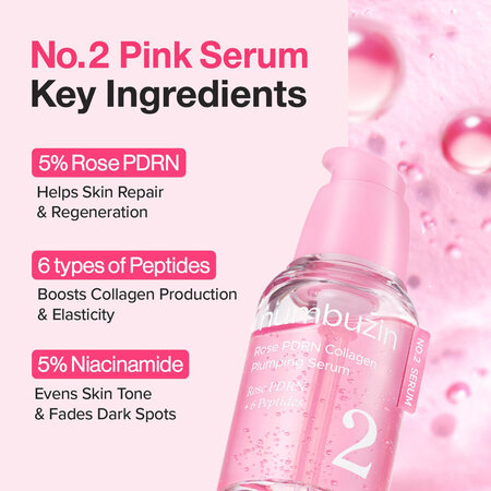 Ser cu PDRN si colagen pentru hidratare si volum No.2, 30 ml, Numbuzin 717329