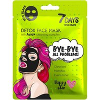 Masca de fata detox Total Black, 25 g, 7 Days