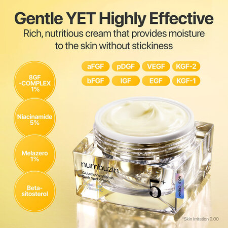 Crema iluminatoare pentru pete pigmentare cu glutation si vitamina C No.5, 50 ml, Numbuzin 717419