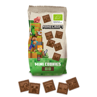 Mini biscuiti bio cu cacao, Minecarft, 100 g, Tasty and Unique