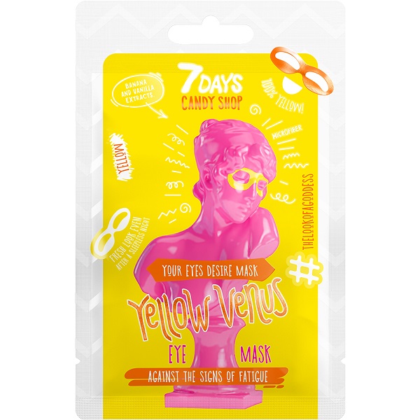 Masca pentru ochi Yellow Venus, 25g, 7 Days