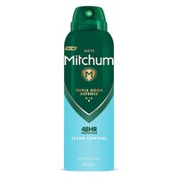 Antiperspirant spray pentru barbati Triple Odor Defense Clean Control, 200 ml, Mitchum