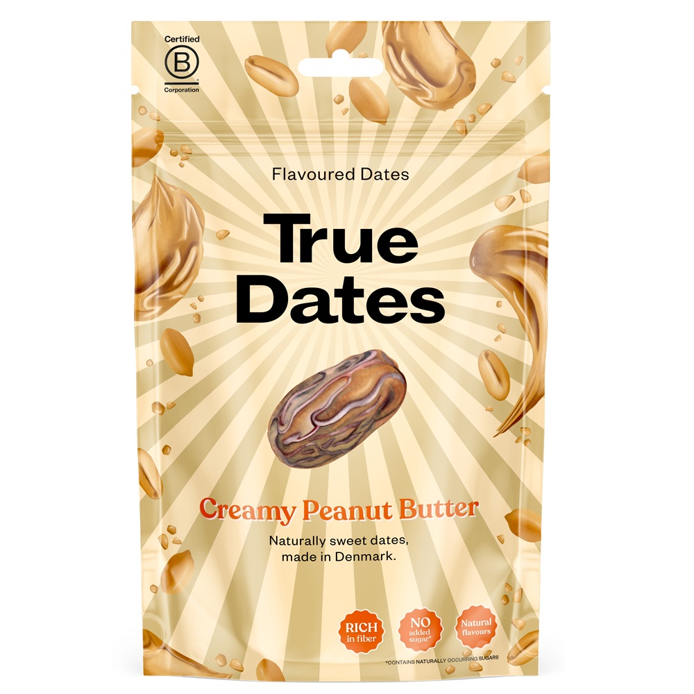 Curmale cu aroma Creamy Peanut Butter, 100 g, True Dates