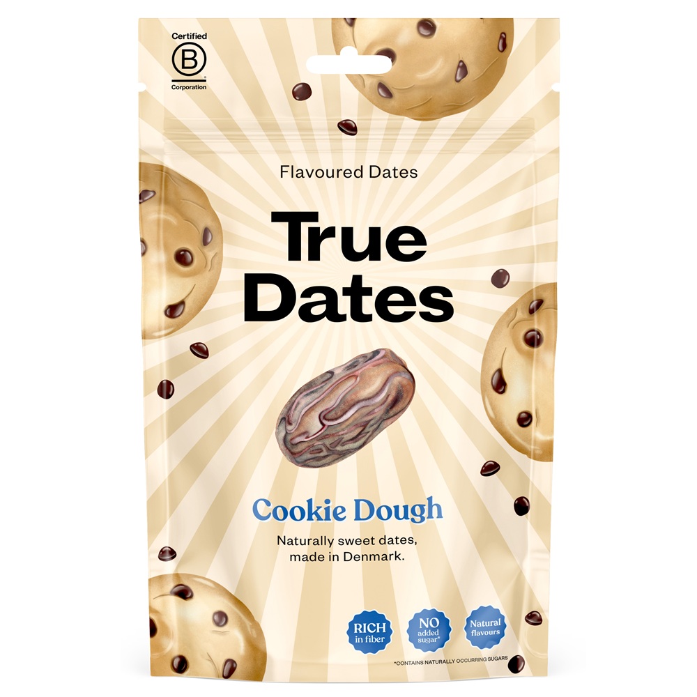 Curmale cu aroma Cookie Dough, 100 g, True Dates