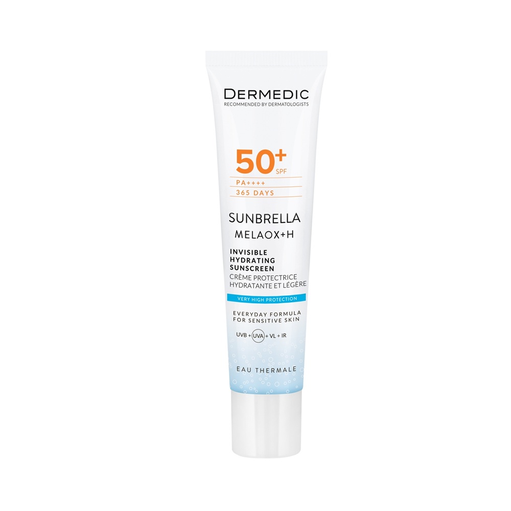 Crema protectie solara cu SPF50+ Invisible Hydrating Sunscreen Sunbrella, 40 ml, Dermedic