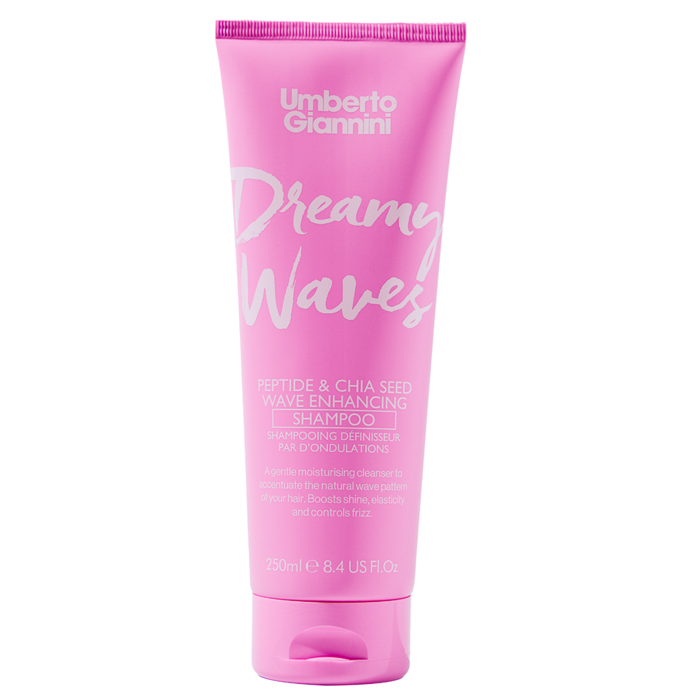 Sampon cu peptide si seminte de chia pentru definirea parului ondulat Dreamy Waves, 250 ml, Umberto Giannini