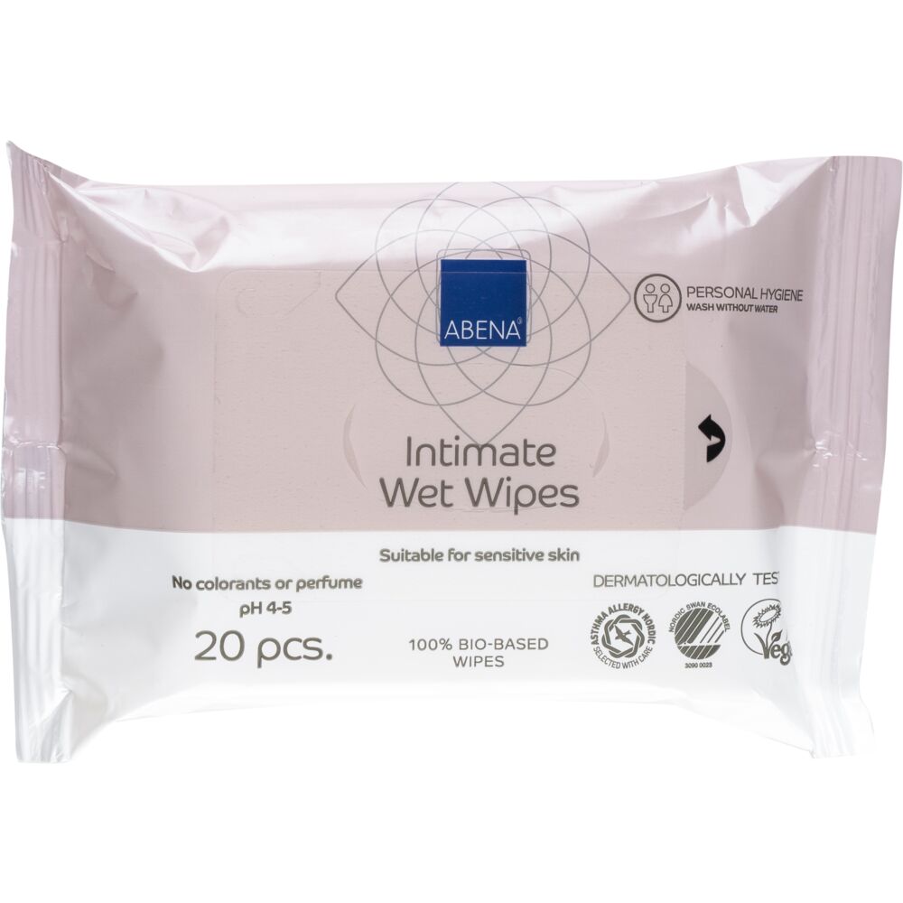 Servetele umede pentru igiena intima, 16 × 20 cm, 20 bucati, Abena