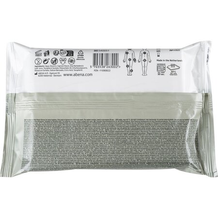 Manusi umede pentru spalarea corpului, 22 x 15 cm, 8 bucati, Abena 717850