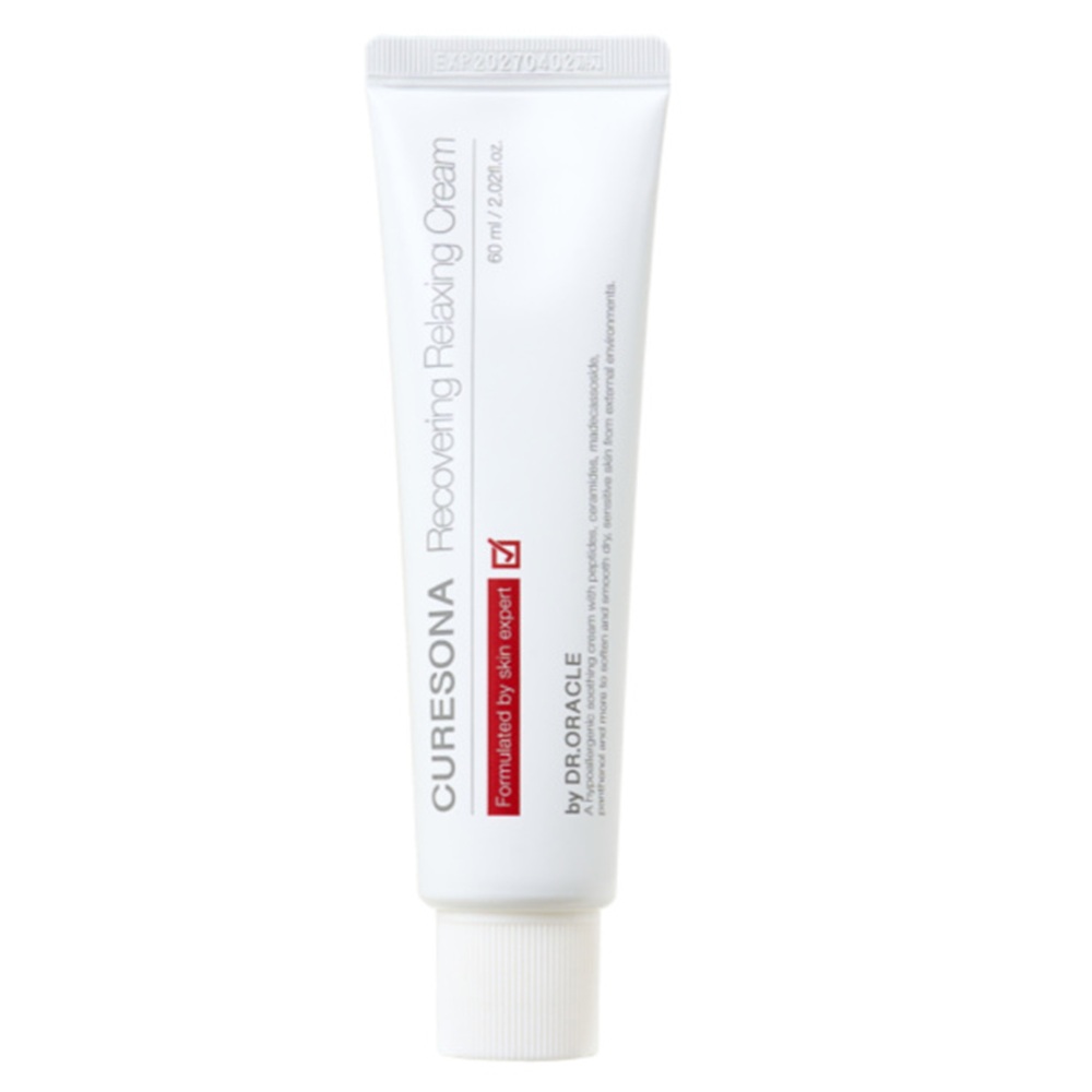 Crema reparatoare cu peptide si ceramide Recovering Relaxing, 60 ml, Curesona