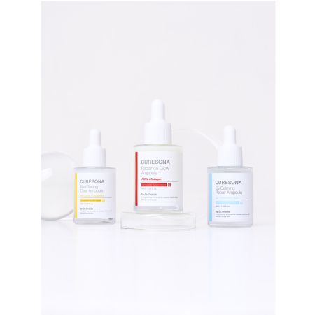 Ser calmant si hidratant cu acid hialuronic O2 Calming Repair Ampoule, 40 ml, Curesona 718089