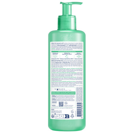 Gel spumant activ pentru piele mixta, grasa si predispusa la acnee Sebium, 400 ml, Bioderma 718412