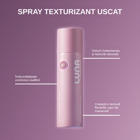 Spray de par pentru volum si textura Dry, 250 ml, Luna 718923