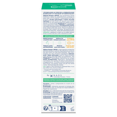 Crema anti-imperfectiuni cu SFP 30 Sebium Kerato+, 30 ml, Bioderma 718395