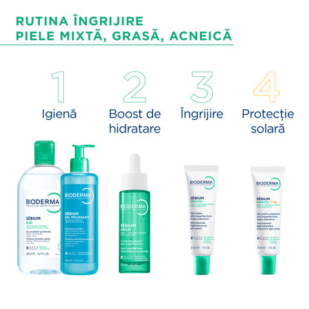 Crema anti-imperfectiuni cu SFP 30 Sebium Kerato+, 30 ml, Bioderma 718396