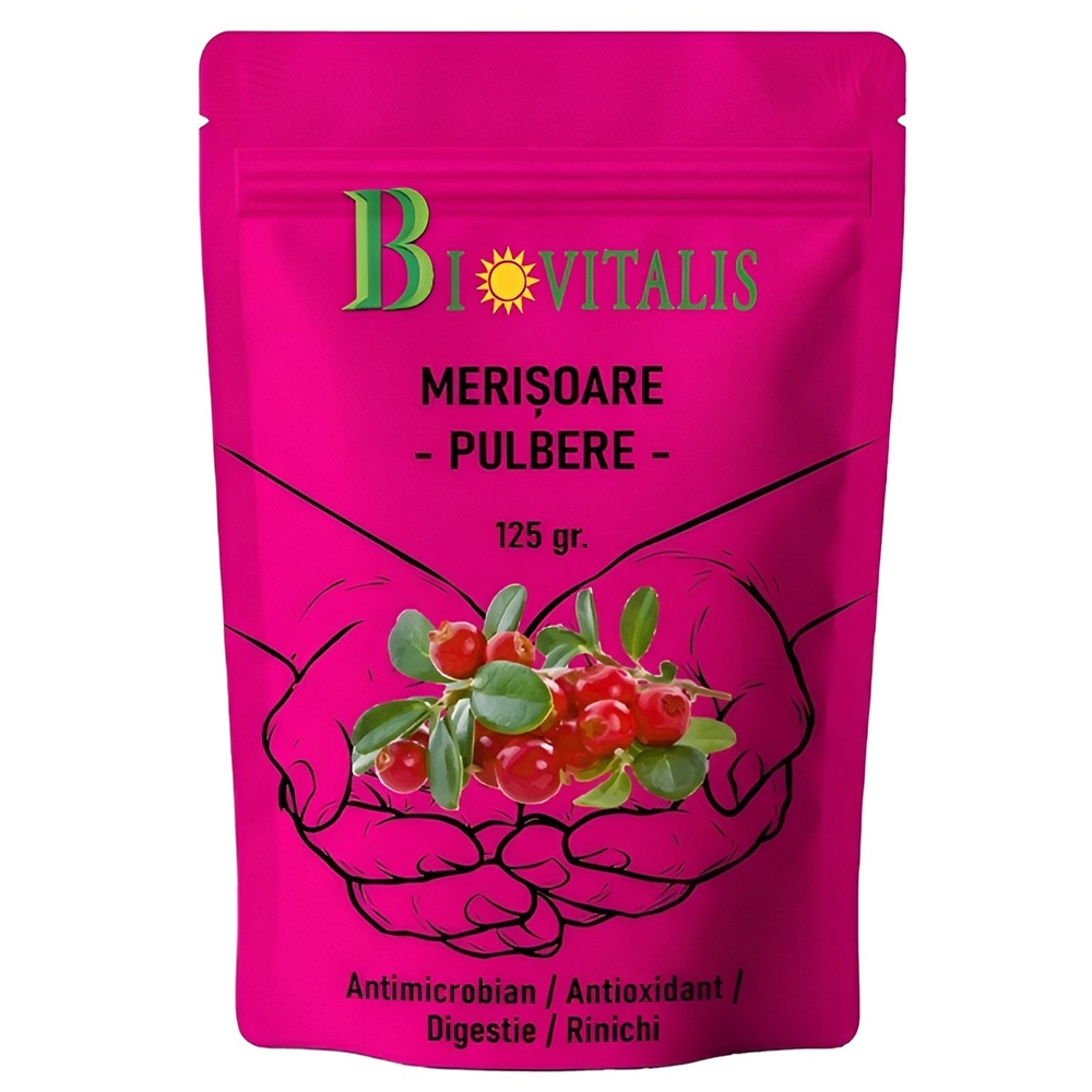 Merisoare pulbere, 125 g, Biovitalis