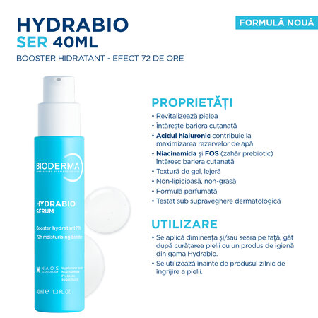 Ser hidratant Hydrabio, 40 ml, Bioderma 718448