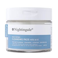 Dischete pentru curatarea tenului cu efect hidratant, pH 5.5, Daily Derma, 70 bucati, Nightingale