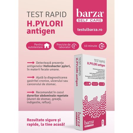 Test rapid H. Pylori antigen Barza, 1 bucata, Self Care 718536