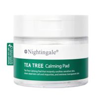Dischete cu tea tree pentru curatare si calmarea tenului, Tea Tree Calming, 60 bucati, Nightingale