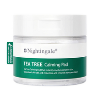 Dischete cu tea tree pentru curatare si calmarea tenului, Tea Tree Calming, 60 bucati, Nightingale