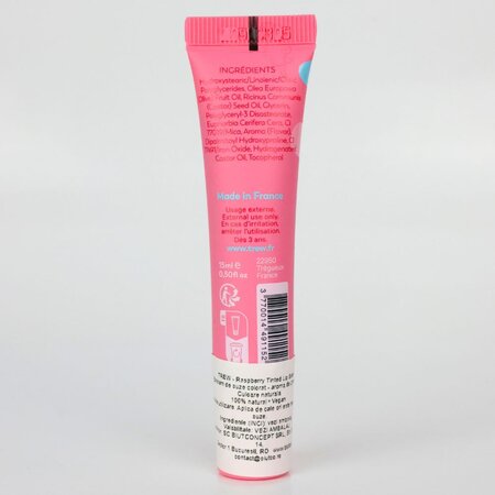 Balsam de buze colorat cu aroma de zmeura, 15 ml, Trew 718674