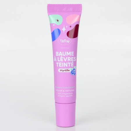 Balsam de buze colorat cu aroma de afine, 15 ml, Trew 718708