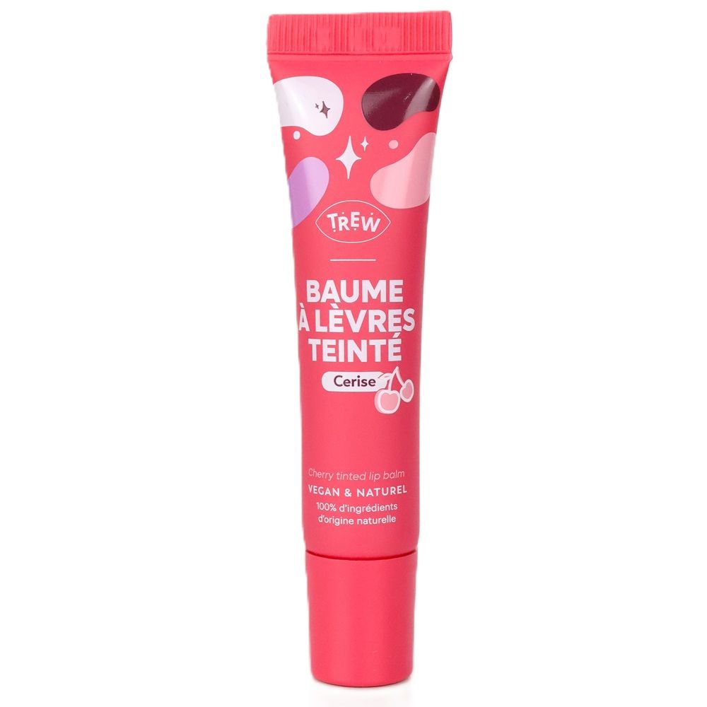 Balsam de buze colorat cu aroma de cirese, 15 ml, Trew