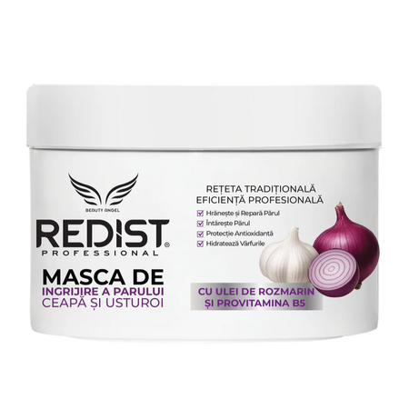 Masca pentru par cu extract de ceapa si usturoi, 475 ml, Redist