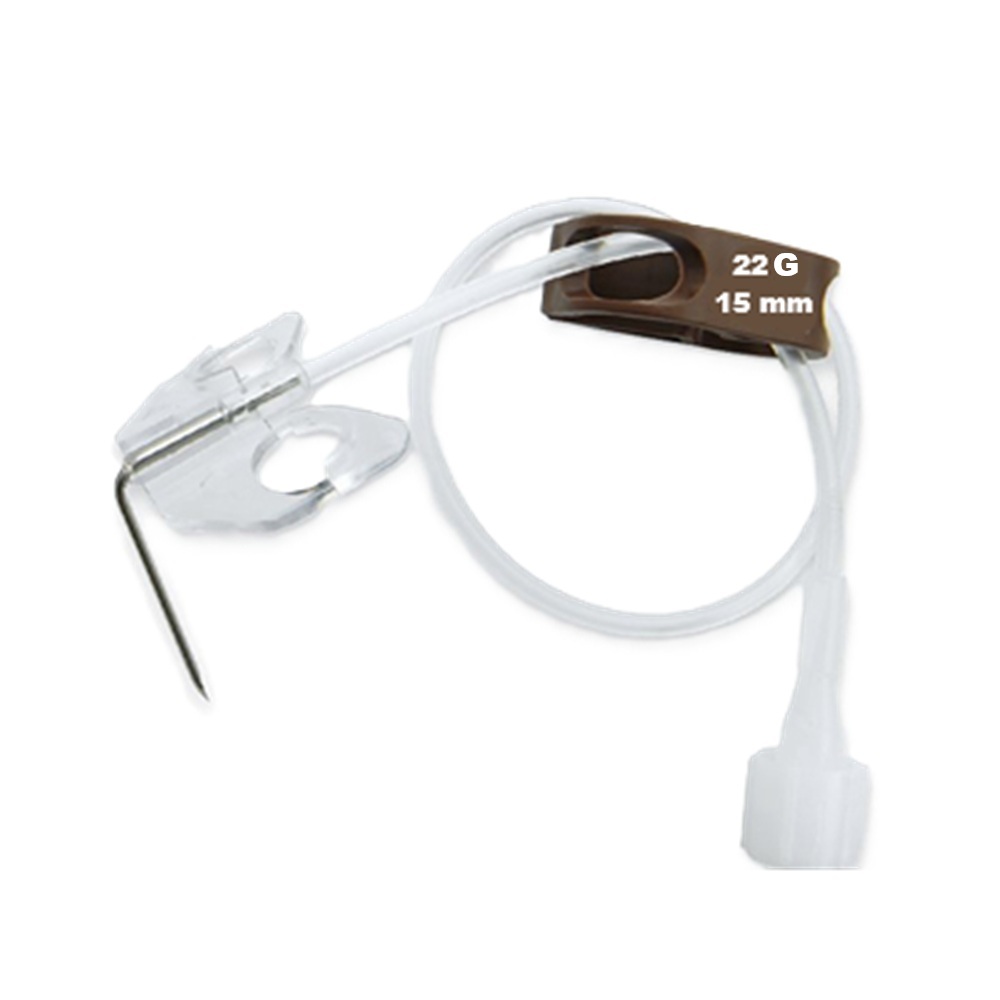Ac Huber cu aripioare pentru camera implantabila Winged Surecan, 22 G x 15 mm, 1 bucata, B. Braun