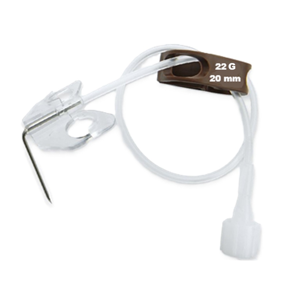 Ac Huber cu aripioare pentru camera implantabila Winged Surecan, 22 G x 20 mm, 1 bucata, B. Braun