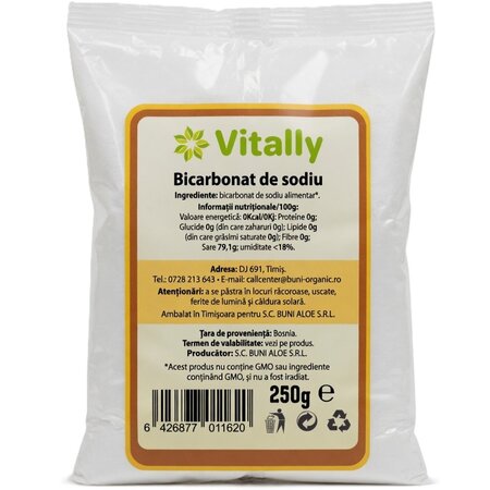 Bicarbonat de Sodiu, 250 g, Vitally 719663