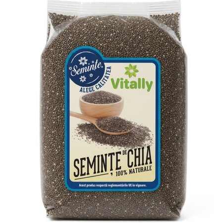 Seminte de chia, 500 g, Vitally