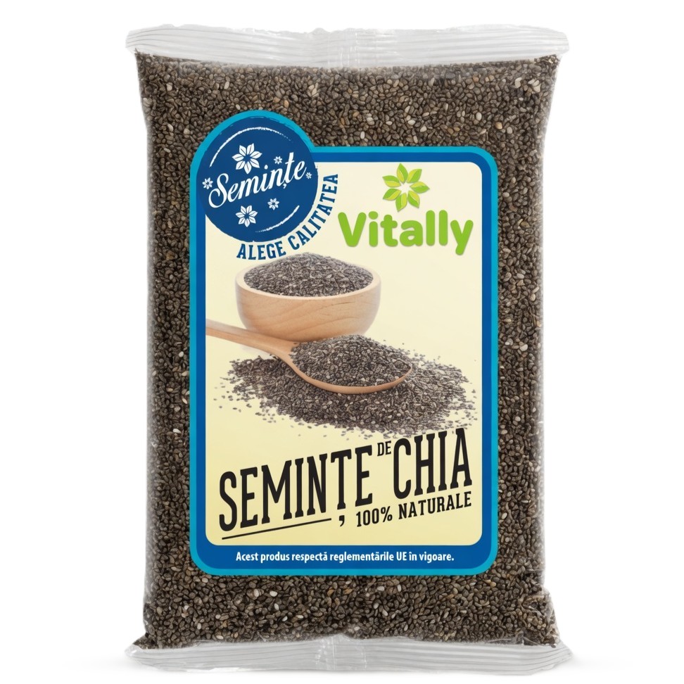 Seminte de chia, 500 g, Vitally